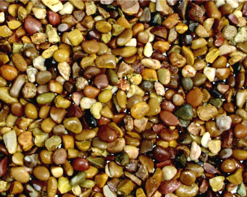 Pea gravel makes an excellent flooring material for greenhouses Pea gravel makes an excellent flooring material for greenhouses