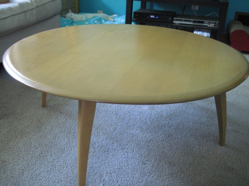In case anyone was wondering, this is the 'before' color of the coffee table In case anyone was wondering, this is the 'before' color of the coffee table