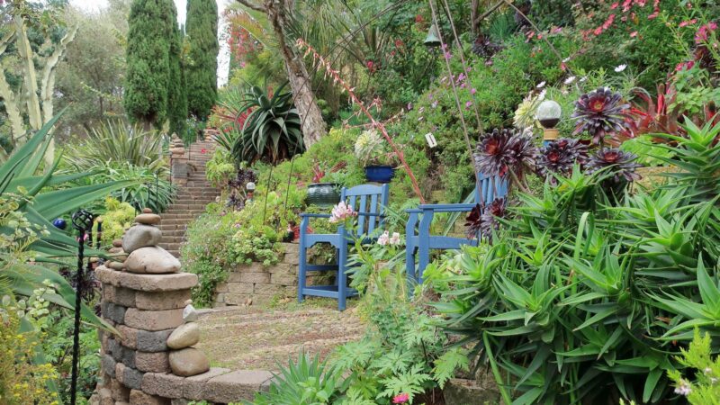 Slope your plants inwards to foster the illusion of enclosure Slope your plants inwards to foster the illusion of enclosure
