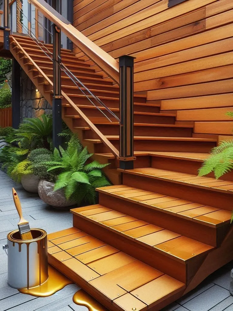 Wooden stairs